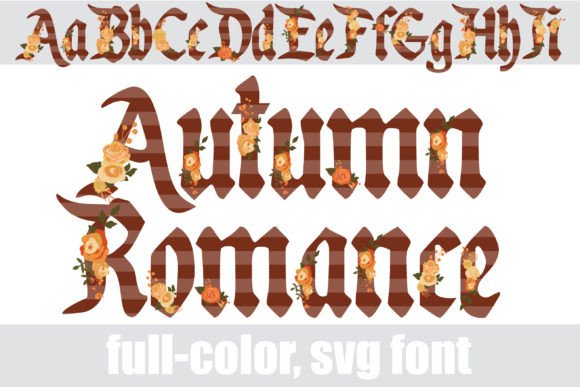 Autumn Romance: A Striped Calligraphy Font for Cozy Designs