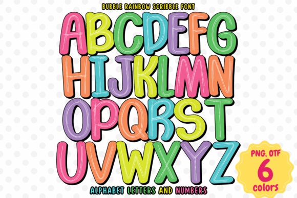 Bubble Rainbow Scribble: Inject Playful Color Into Your Designs
