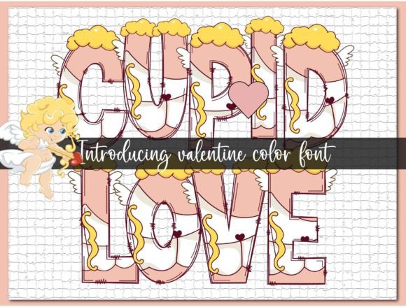 Cupid Love: A Playful Color Font for Creative Projects