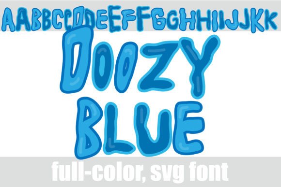 Doozy Blue: Unleash Creativity with This Wet Paint Font