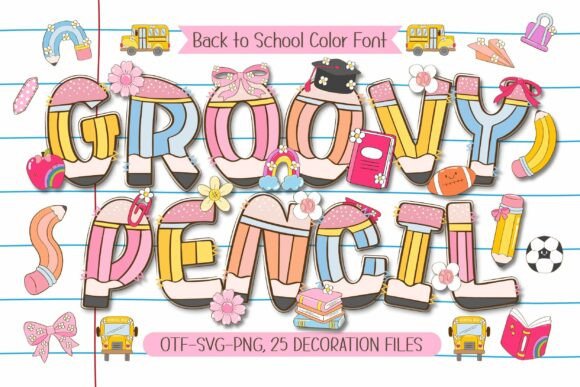 Groovy Pencil: A Font That Captures Back-to-School Energy