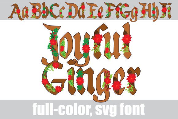 Joyful Ginger: A Festive Display Font for Impactful Designs