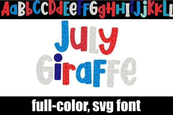 July Giraffe: A Patriotic Pattern for Bold Headlines