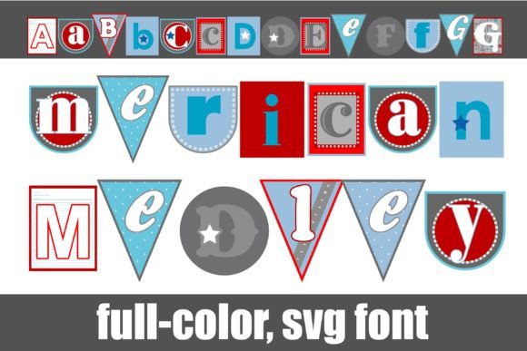 Merican Medley: A Patriotic Mix for Bold Designs