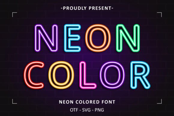 Neon Colored Font: Capturing the Electric Pulse of the City