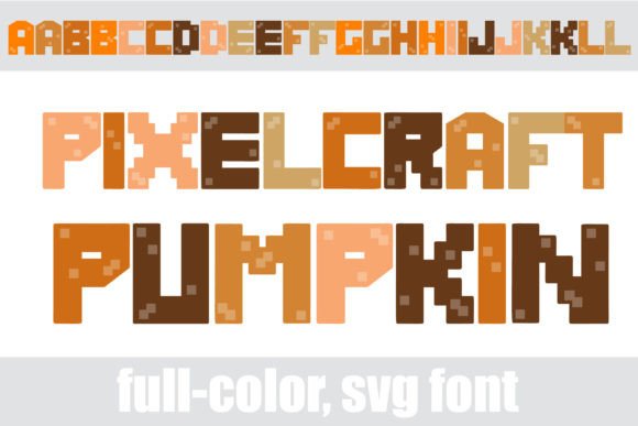 Pixelcraft Pumpkin: A Retro-Modern Autumn Font