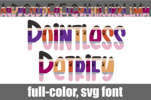 Pointless Petrify: A Halloween Color Font for Bold Designs