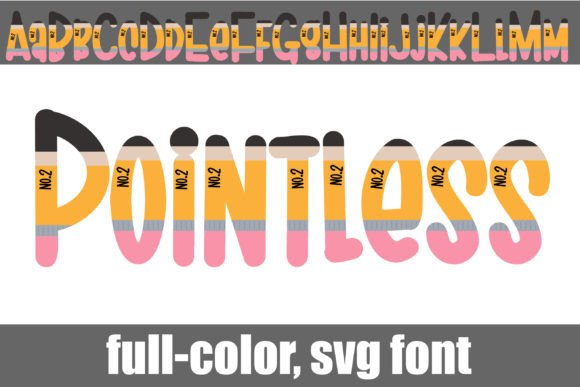 Pointless: The Full-Color Font with a Pencil-Drawn Vibe