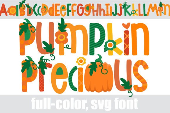 Pumpkin Precious: A Whimsical Fall Font with Florals