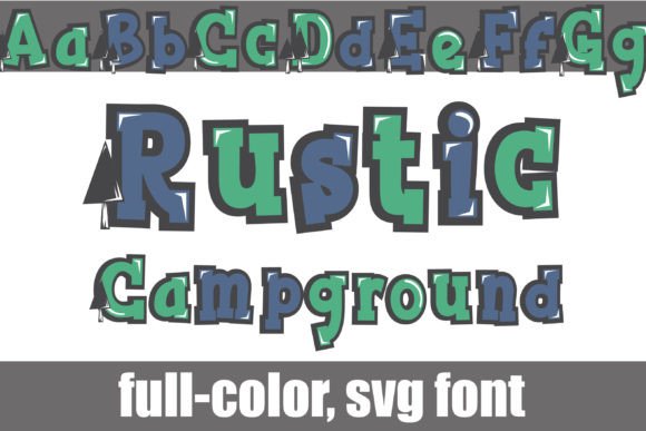 Rustic Campground: A Bold Type for Outdoor Brands