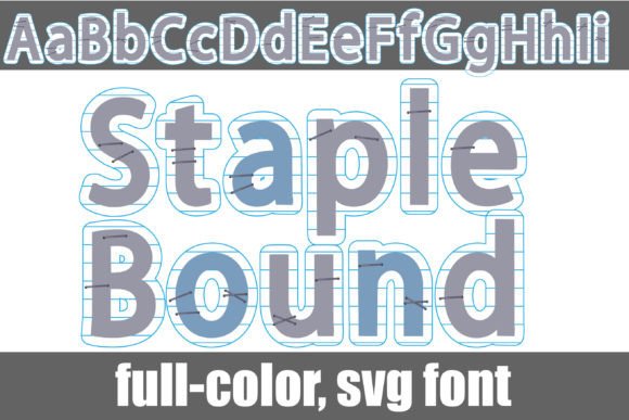 Staple Bound: A Playful Sans Serif on Lined Paper
