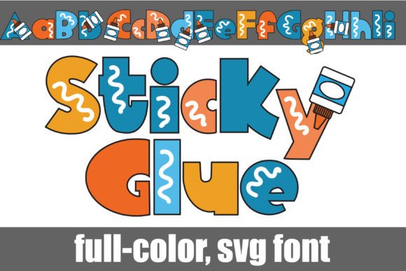 Sticky Glue: The Playful Font That Brings Your Designs to Life