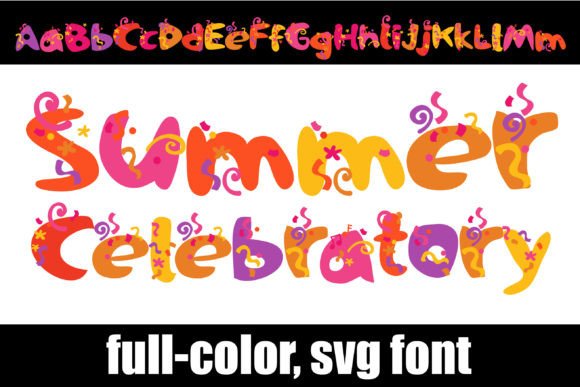 Summer Celebratory: A Whimsical Font for Festive Designs