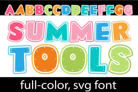 Summer Tools: A Vibrant Display Font for Bold Designs