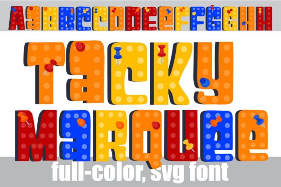 Tacky Marquee: The Bold Display Font with Retro Flair