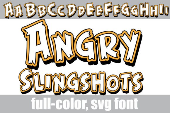 Unleash Raw Energy: The Angry Slingshots Display Typeface