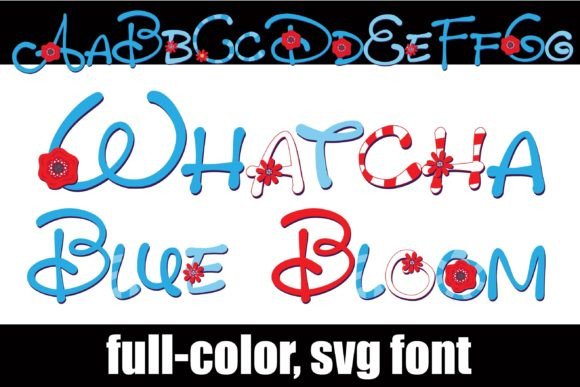 Whatcha Blue Blooms: A Patriotic Handwritten Font for Bold Designs